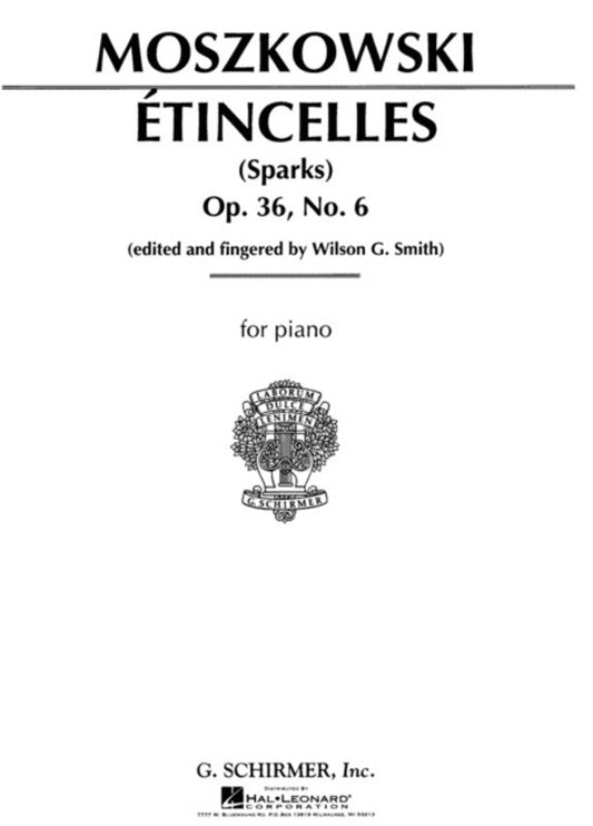 Moszkowski Etincelles Op 36 N.6 Piano