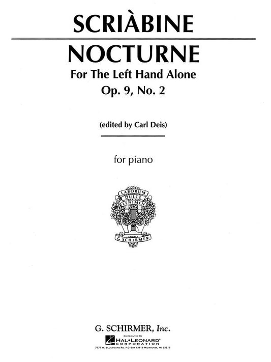 Scriabin Nocturne Op 9 N.2 Piano