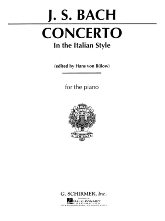 Bach Concerto Italian Style Piano