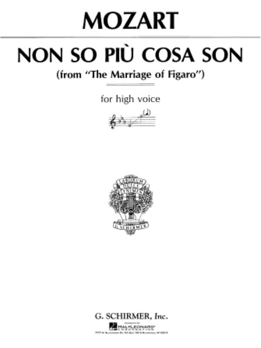 Mozart Non So Piu Cosa Son Voi/Piano