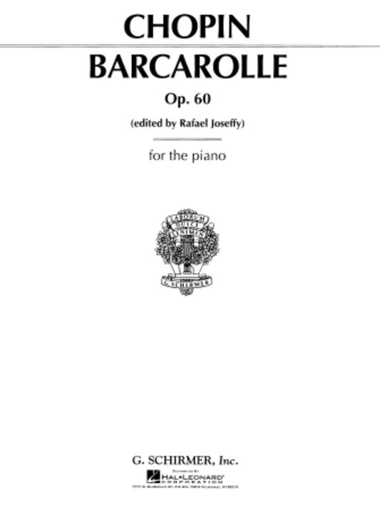 Chopin Barcarolle F Sharp Op 60 Piano