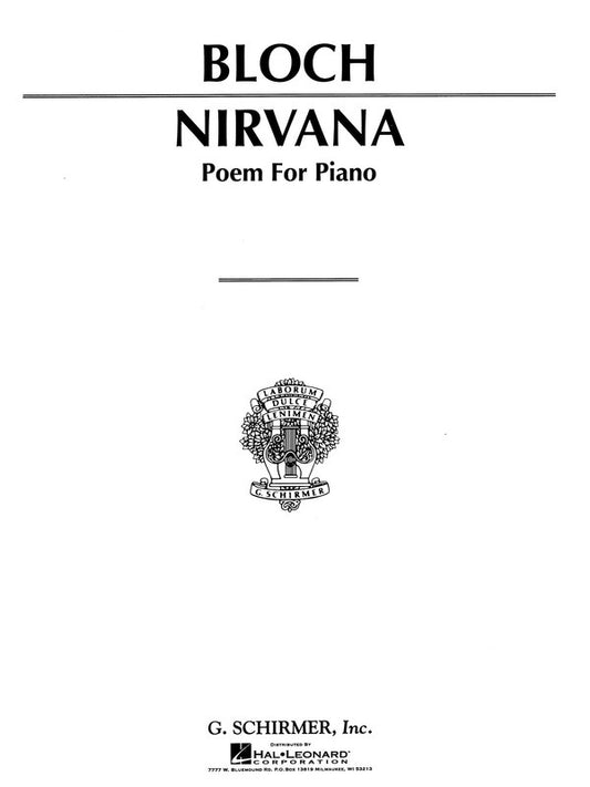 Bloch Nirvana Poem Piano