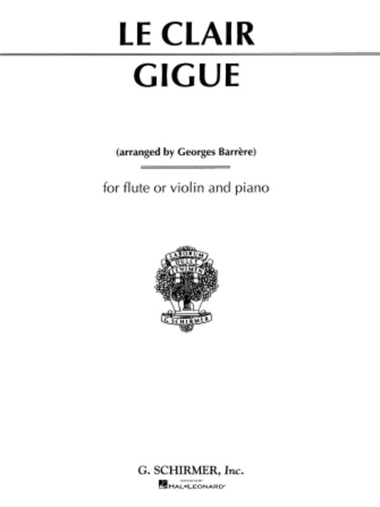 Leclair Gigue Flute/Piano