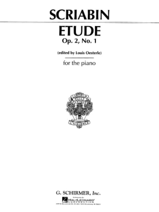 Scriabin Etude C Minor Op 2 No.1 Piano