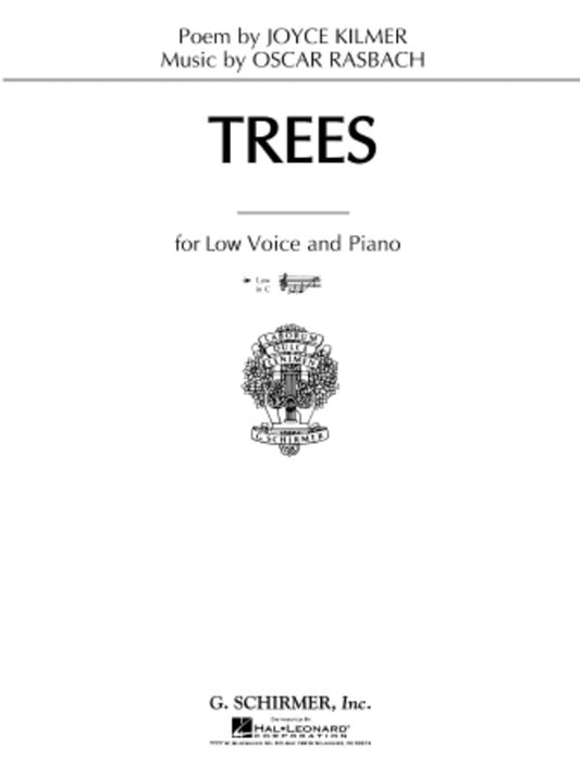 Schirmer - Rasbach - Trees For Low Voice In C