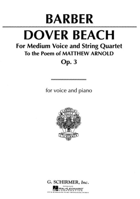 Barber Dover Beach Med.Voice/Piano