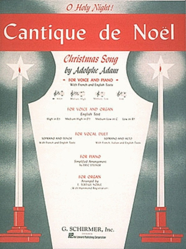 Schirmer - Adam Cantique De Noel High Voice In E Flat