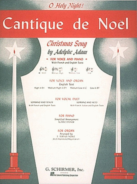 Schirmer - Adam Cantique De Noel High Voice In E Flat
