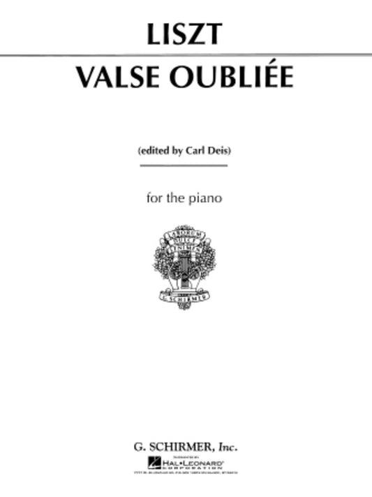 Liszt Valse Oubliee Piano