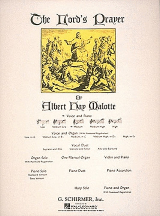 Schirmer - Malotte - The Lords Prayer Medium Voice In C