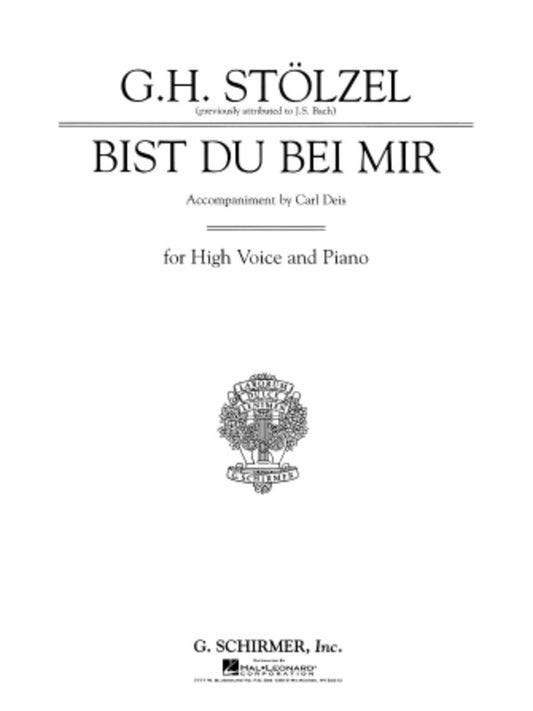 Schirmer - Bach - Bist Du Bei Mir High Voice