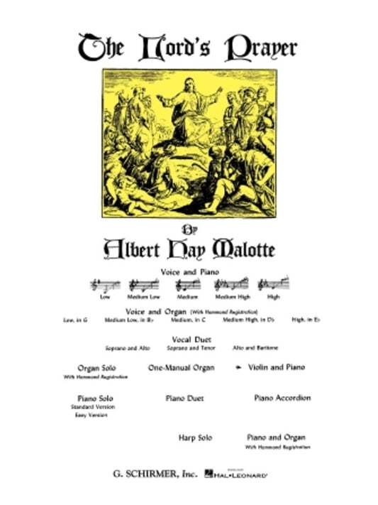 Malotte Lords Prayer Violin and Piano