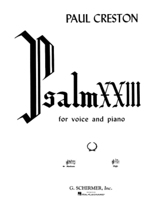 Creston - Psalm 23 For Medium Voice/Piano Sheet Music (Vocal)