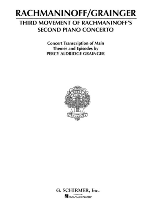 Rachmaninoff - Concerto No 2 3Rd Movement Arr Grainger Softcover Book (Piano)