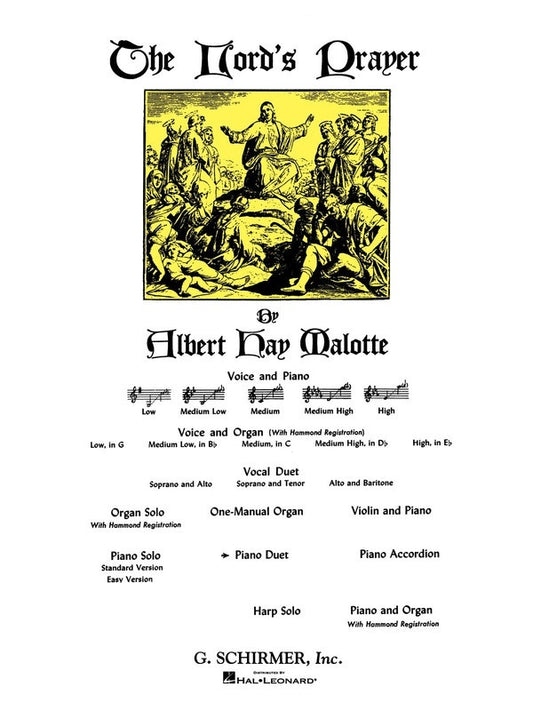 Malotte Lords Prayer Piano Duet