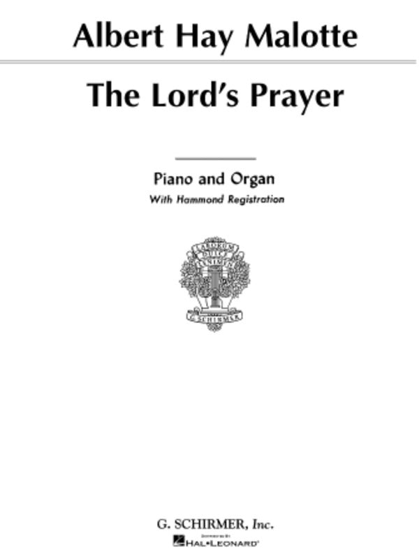 Malotte Lords Prayer Organ and Piano — view 2