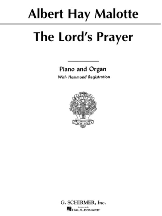 Malotte Lords Prayer Organ and Piano
