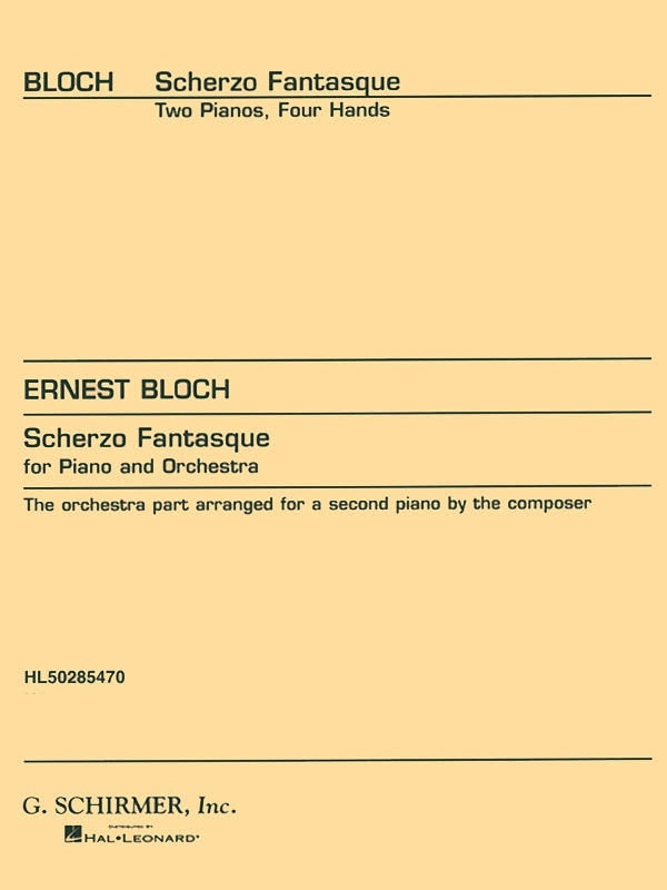 Bloch Scherzo Fantasque 2 Pianos