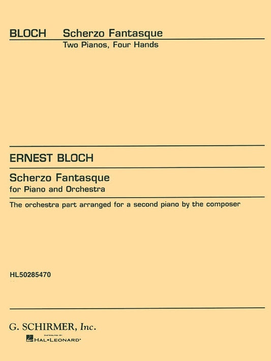 Bloch Scherzo Fantasque 2 Pianos