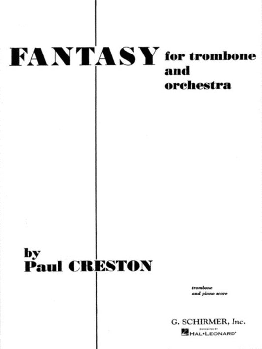 Creston Fantasy Trombone Piano Book