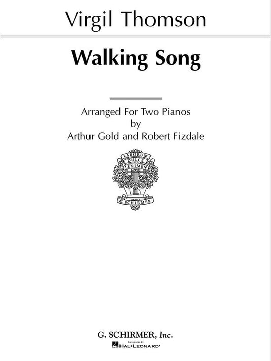 Thomson Walking Song For 2 Pianos