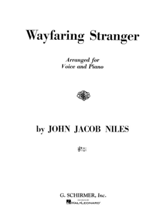 Niles Wayfaring Stranger Voice/Piano