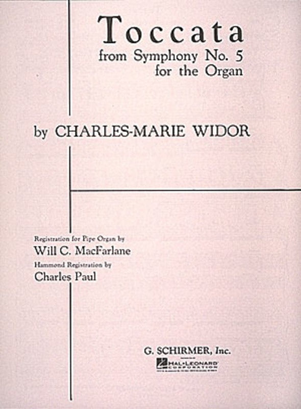 Widor Toccata Symphonie N.5 Organ