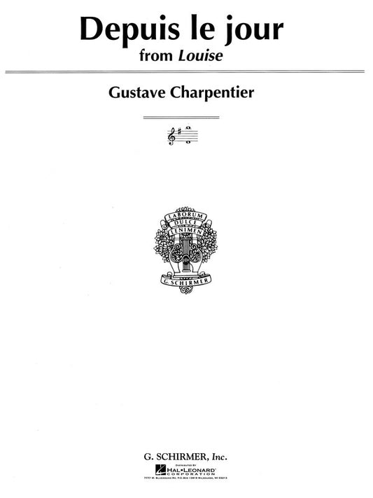 Charpentier Depuis Le Jour Vce/Piano
