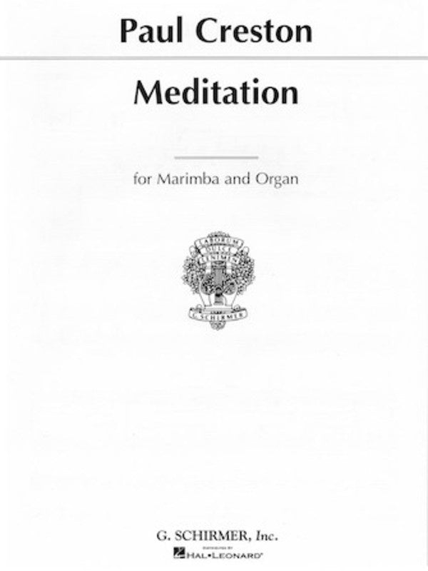 Creston - Meditation Op 90 Marimba/Organ