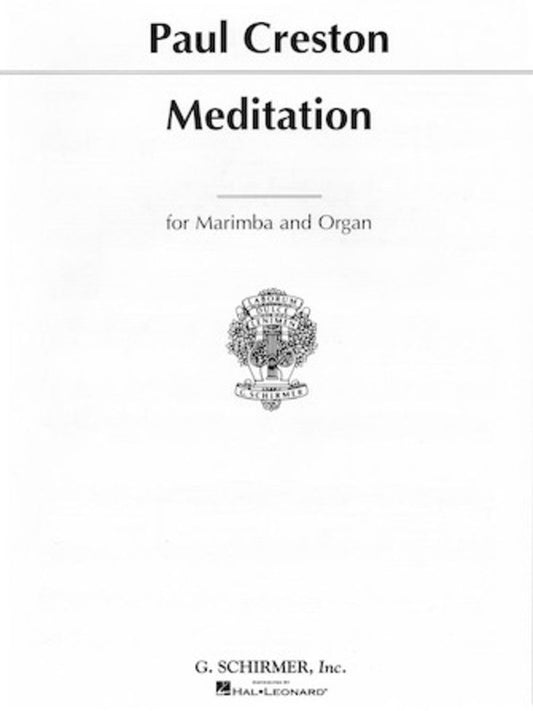 Creston - Meditation Op 90 Marimba/Organ
