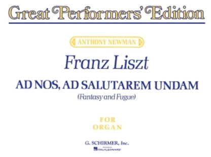 Liszt Ad Nos Ad Salutarem Organ