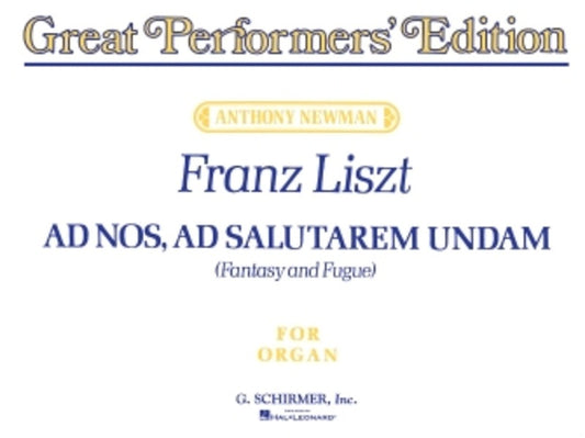 Liszt Ad Nos Ad Salutarem Organ