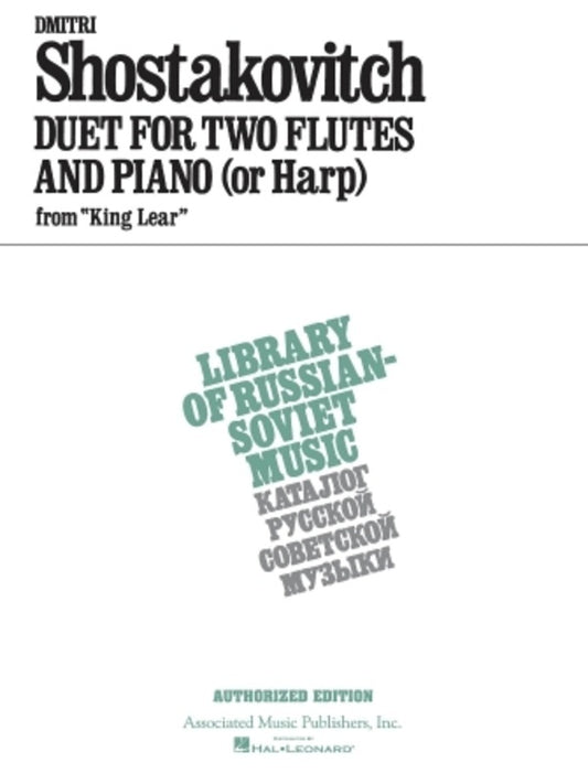 Shostakovich Duet From King Leah 2 Flutes/Piano