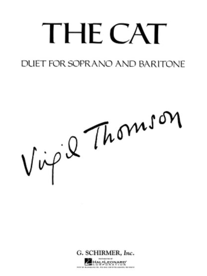 Schirmer - Thomson - The Cat Soprano/Baritone Duet