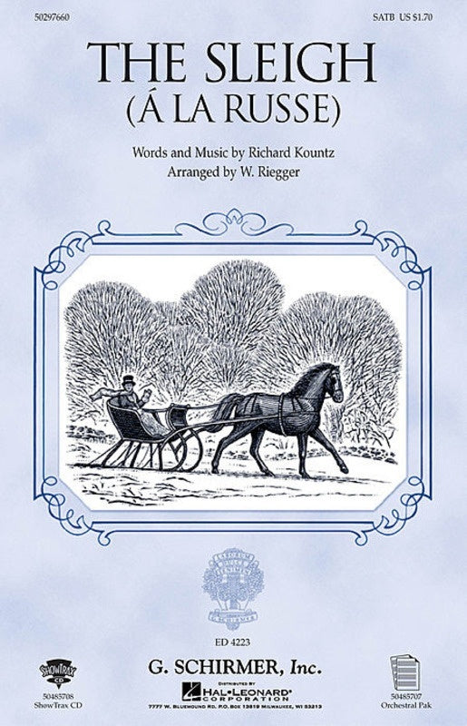 Schirmer - The Sleigh (A La Russe) SSA