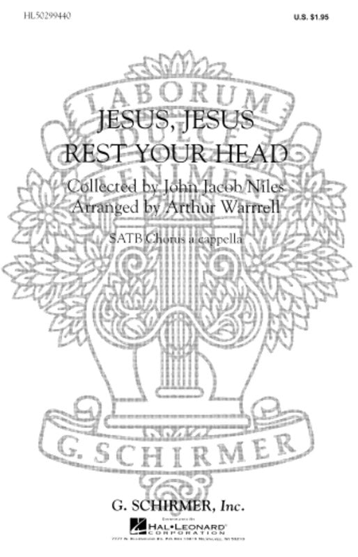 Schirmer - Jesus Jesus Rest Your Head SATB A Cappella