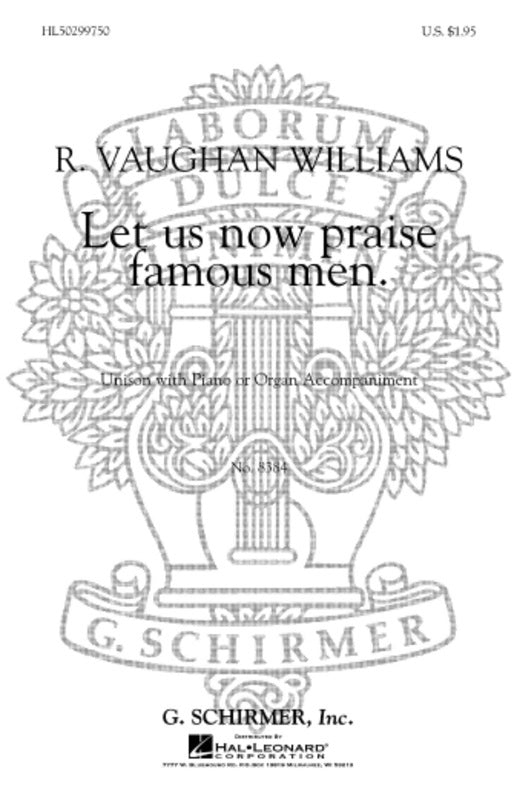 Let Us Now Praise V.Williams Piano/Org Acc