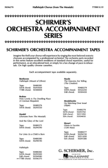 Schirmer - Hallelujah Chorus TTBB — view 2
