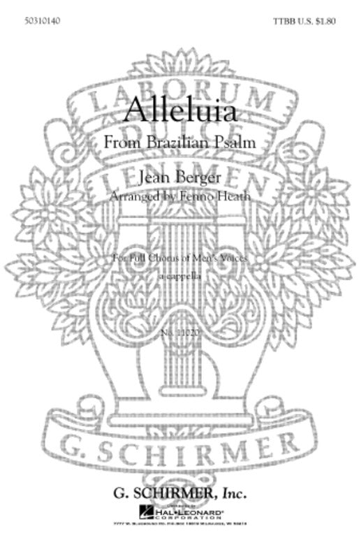 Schirmer - Alleluia (From Brazilian Psalm) SSA A Cappella