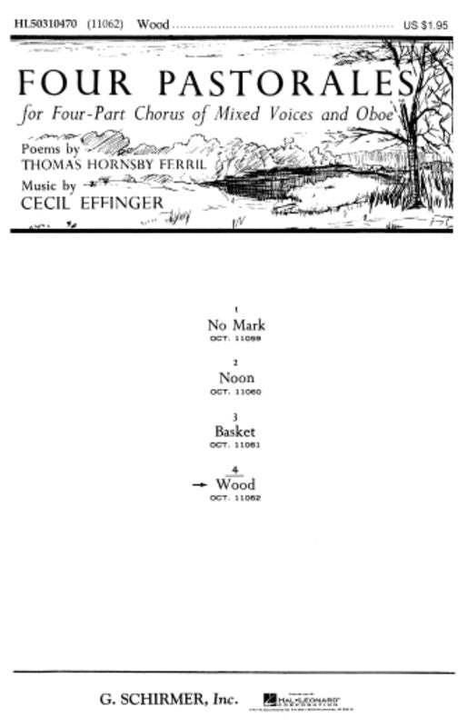 Schirmer - Wood No 4 For Four Pastorales  SATB/Oboe