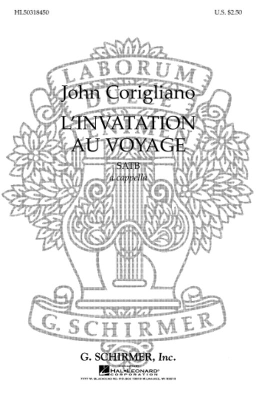 Schirmer - L'Invitation Au Voyage SATB A Cappella