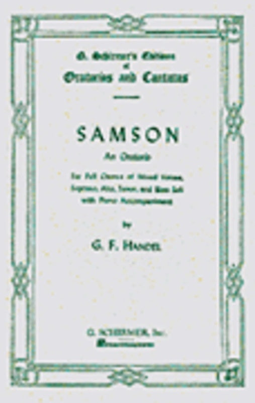 Handel - Samson Vocal Score Softcover Book
