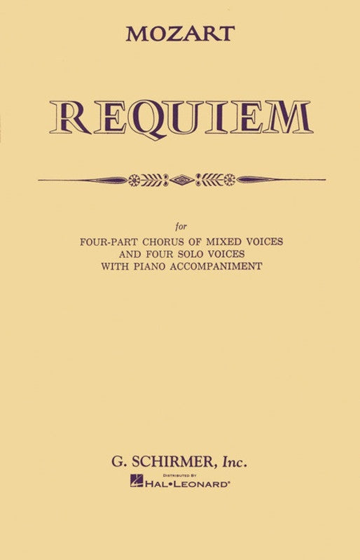 Schirmer - Mozart - Requiem Vocal Score