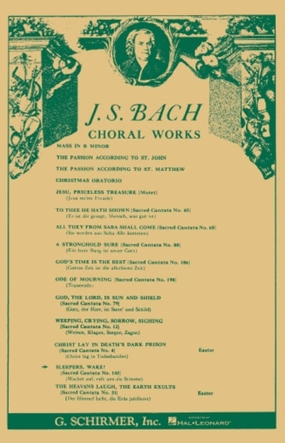Schirmer - Bach - Cantata No 140 Sleepers Wake Vocal Score