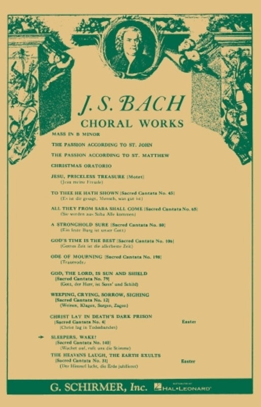 Schirmer - Bach - Cantata No 140 Sleepers Wake Vocal Score