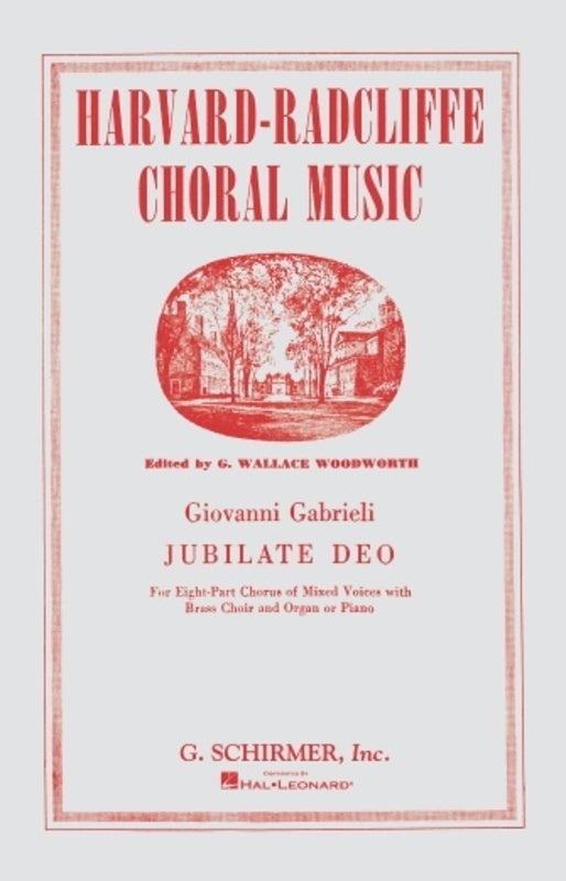Schirmer - Gabrieli - Jubilate Deo SSAATTBB Vocal Score