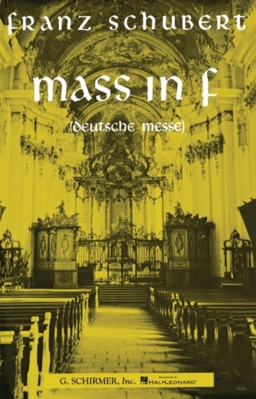 Schirmer - Schubert - Mass In F SATB Vocal Score