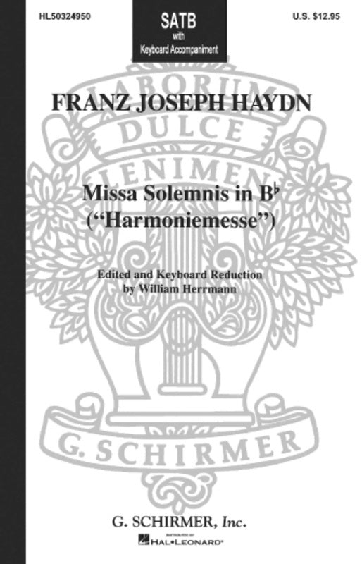 Schirmer - Haydn - Missa Solemnis SATB Vocal Score