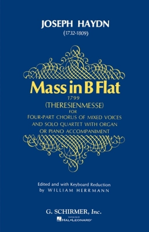 Schirmer - Haydn - Mass In B Flat SATB Vocal Score