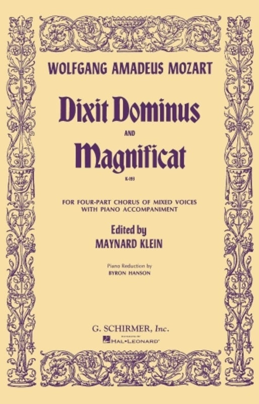 Mozart - Dixit Dominus And Magnificat K 193 SATB